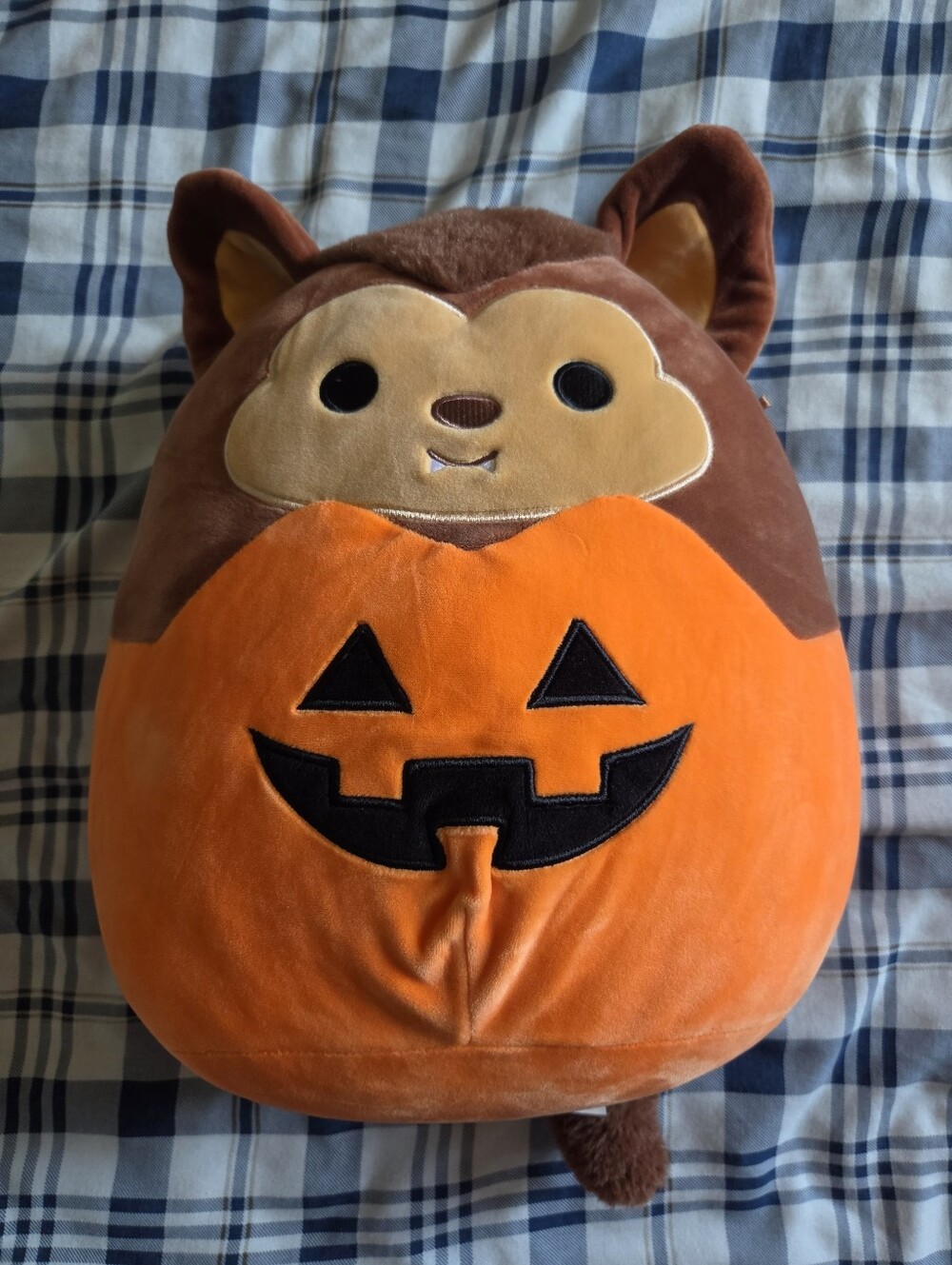 Squishmallows Official 2021 Halloween 12" Wade the Werewolf Pumpkin Plush Toy